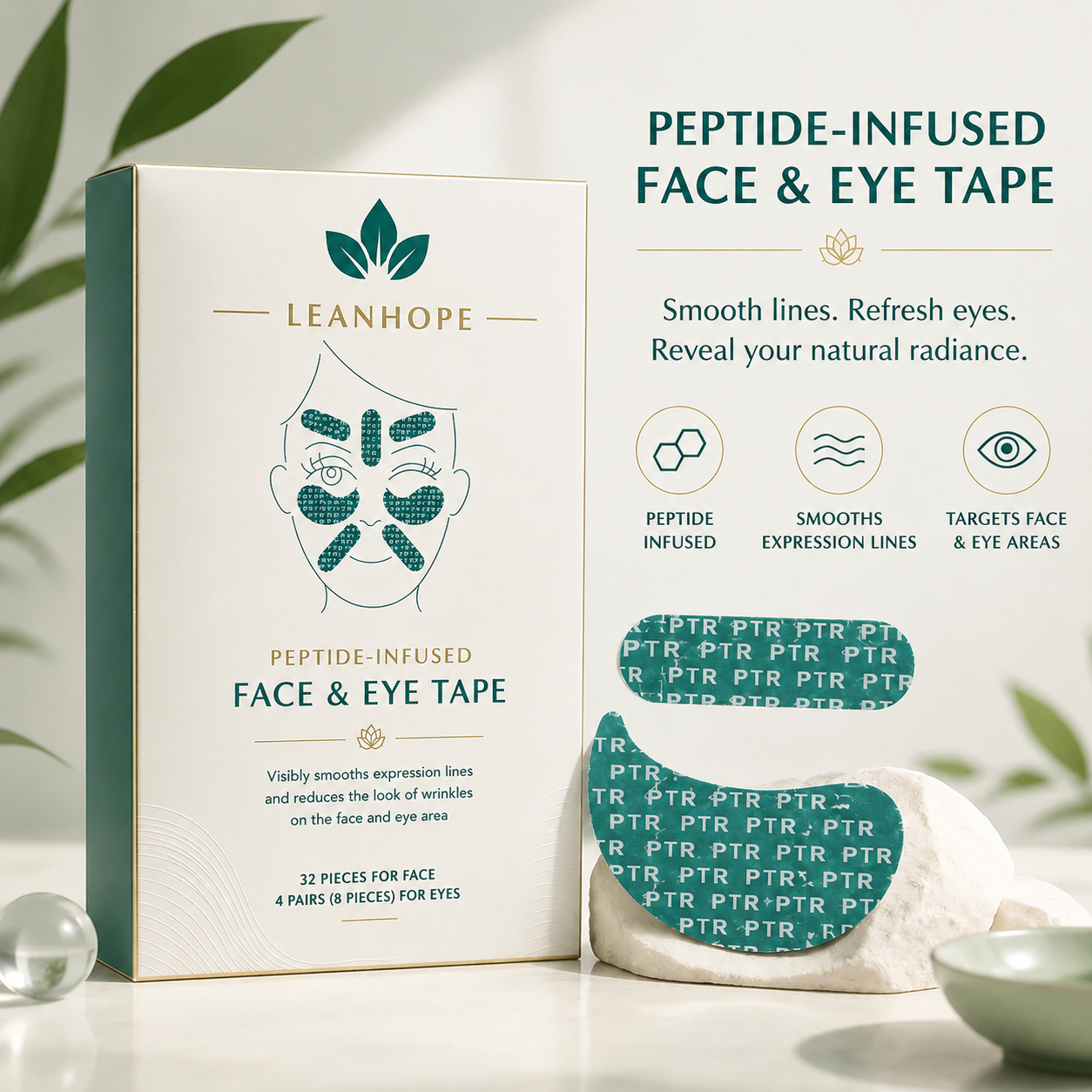 Leanhope Révéler Peptide Face & Eye Tape