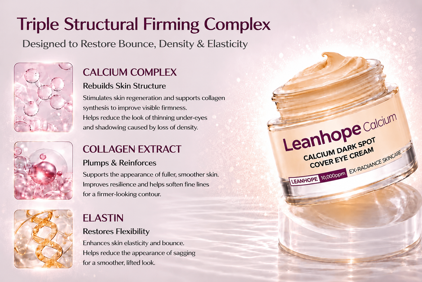 Leanhope Korean Calcium Dark Spot Eye Cream